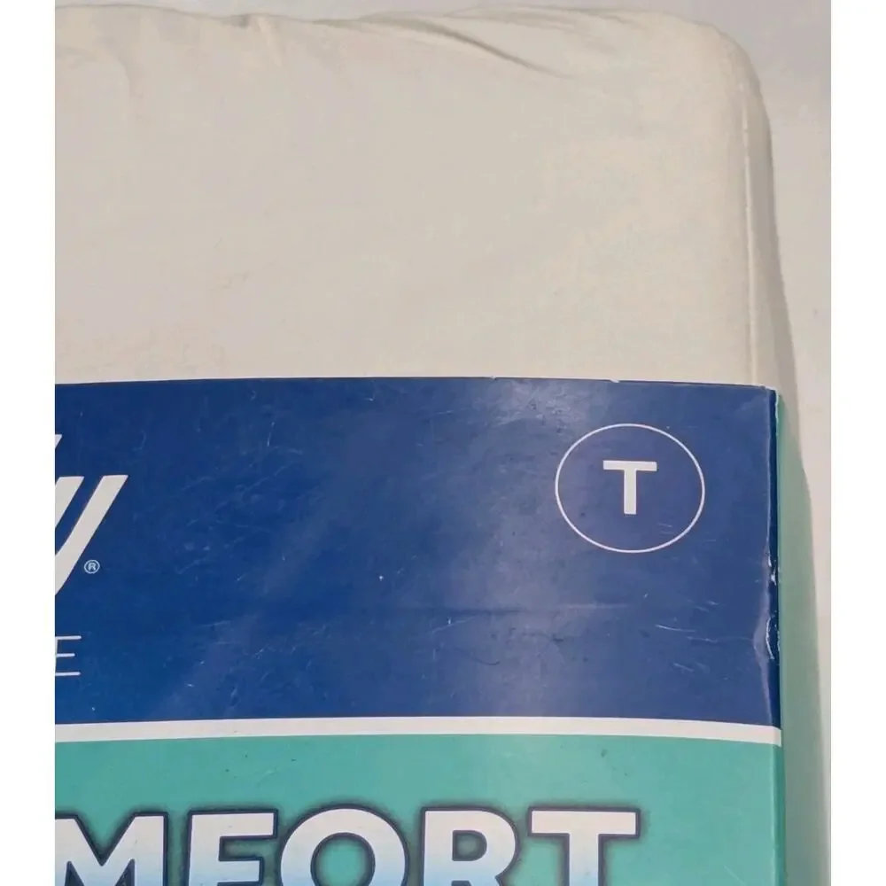 Sealy Signature Twin Size 300 TC Clean Comfort Solid Sheet Set Off White